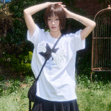 ミックススターエンジェルパッチTシャツ(ホワイト) F25QB117
