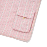 ストライプビッグショルダーバッグ [PINK]
