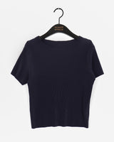 Ento pleats cooling short-sleeved T-shirt