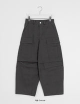 Roil Cotton Wide Cargo Pants