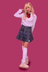 chain-bag check skirt (2color)