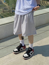 Nylon Wide Banding Bermuda Pants 2C