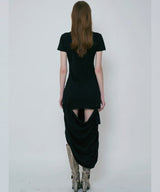 DROOP LINE TEE DRESS