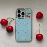DOT CHERRY SILVER EPOXY CASE 