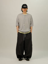 GE Crew Neck Easy Half Cardigan