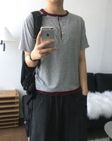 クロレイヤードバックル半袖T