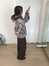 デニアンピンタックバルーンポケットパンツ（2c）