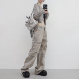 (Unisex) Bison Cargo Wide Denim