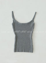 V-neck Knit Sleeveless Cardigan Set