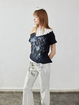 Emoha Star Off-shoulder Top