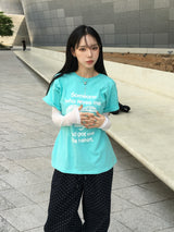 ピーチシースルーレオヤードTシャツ (11c)