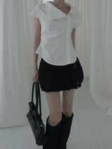Asel Unbalance Sailor Blouse