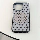 [MADE] s ★ dot. (grey) glass bumper iPhone case