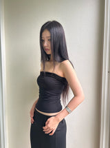 Pleated Layer Top (BK)