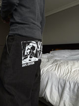 Warner Stone Print Denim Pants 2C