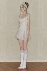 SWAN LACE HAIRBAND cream