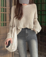 Lure linenルーズフィットニット