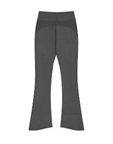 Button Slit Bootcut Pants / Charcoal