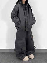 subtle patch cargo pants