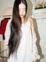 AIRY DOT DRESS (WHITE)