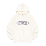 CHROME OVAL LOGO HOOD TEE-IVORY