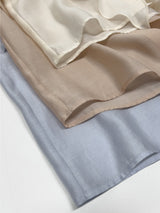 Ruffle Tencel See-through Blouse