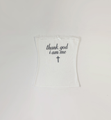 Thankstoo Lace Tube Top (White)