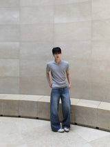Ness Washed Flare Denim Pants