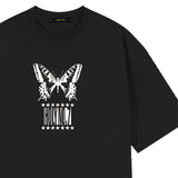 ホーリーバタフライオーバーフィット半袖Tシャツ_BLACK