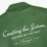Stranger Regular Fit Str Varsity Jacket (Green)