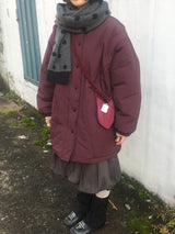 Urban volume round padded jacket