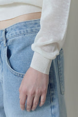 Sorbet Button Cardigan [Ivory]