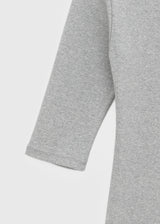 [B-BASIC] Tension Standard Henley Neck 3/4 Sleeve Mini Dress (2 SIZE)