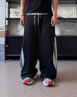 Sagging wide track pants