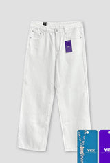 [4SEASON] Regular semi wide cotton pants(2color)