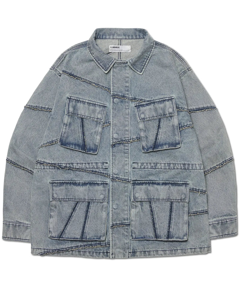 R.C DENIM BDU JACKET - WASHED BLUE