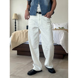 [4SEASON] Regular semi wide cotton pants(2color)