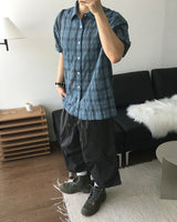 ミュートチェックショートスリーブシャツ