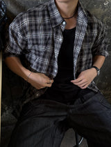 Eight linen check shirt