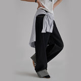 [made/4size] [Tinde] Roll-Up Raw Denim Wide Pants -2color