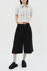 Mine Belted Half Pants (2color)