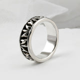 SVR-S601 Silver 925 Geometric Silver Ring 