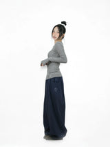 BOLERO LONG SLEEVE TEE (PURPLE-GRAY)