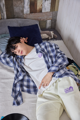 QT8 x USA TAKUMA ステイケイション·スウェットパンツ (クリーム)