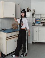 Cable Leather Trackline Corduroy Pants