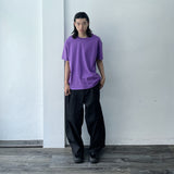 Draped Black Wide Trousers
