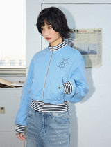 Blue starfish hot diamond cardigan jacket