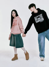 VINTAGE LETTERING CRAPHIC HOODIE B24FT03