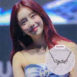 [Baby DONT Cry Yihyun Necklace] Dreamy Crystal Semi Choker Necklace