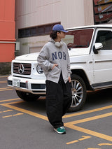 NOB パッチコットンフーディ ジップアップ NOB